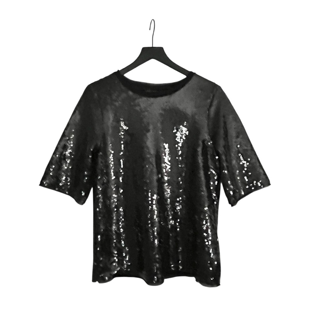 Zara Woman black sequin top size XS